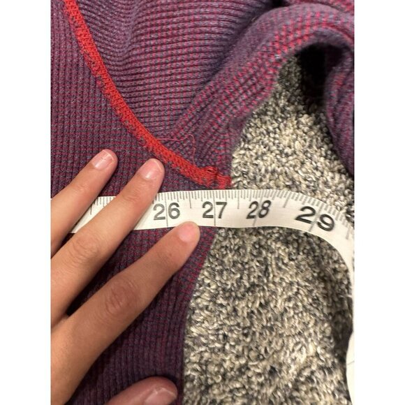 Robert Graham Men’s 1/4 Zip Up Red Long Sleeve Shirt Large EUC - Picture 3 of 5